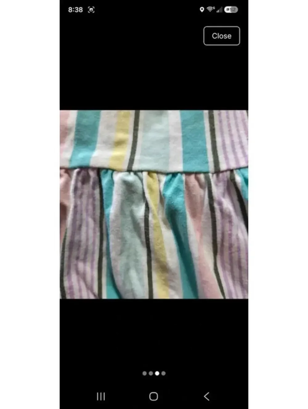 Carter's Toddler Girls Pastel Striped Ruffle Dress 18M #1079